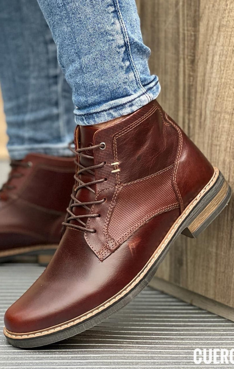 Botas De Vestir Casuales  Para Hombre ✅  LINEA PREMIUM ❤️🎉💯CUERO