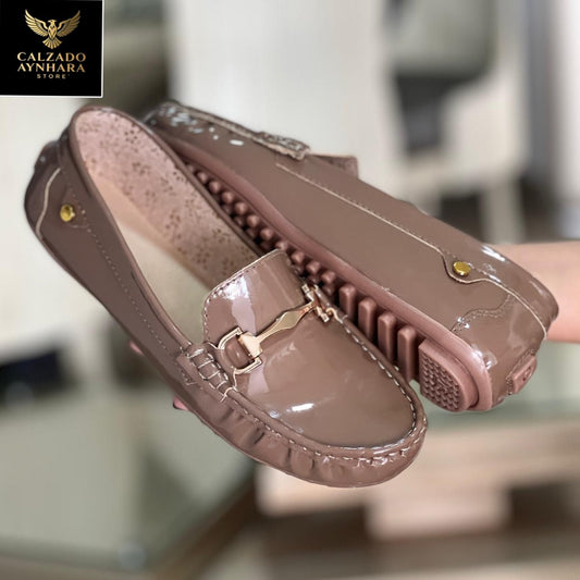 Mocasines para Dama en charol Elegantes y Cómodos | Calzado AynharaStore