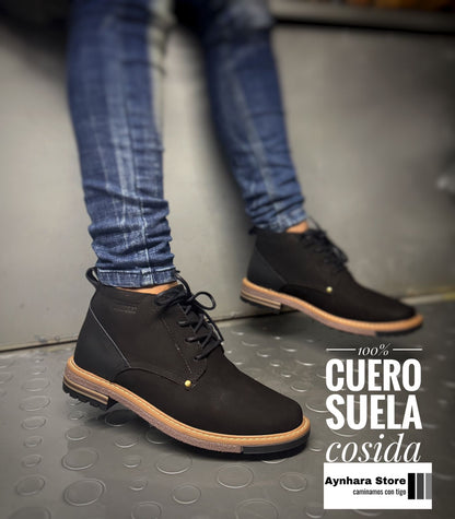 “Botas de Cuero para Caballero Tipo Casual | Confort Premium y Durabilidad”